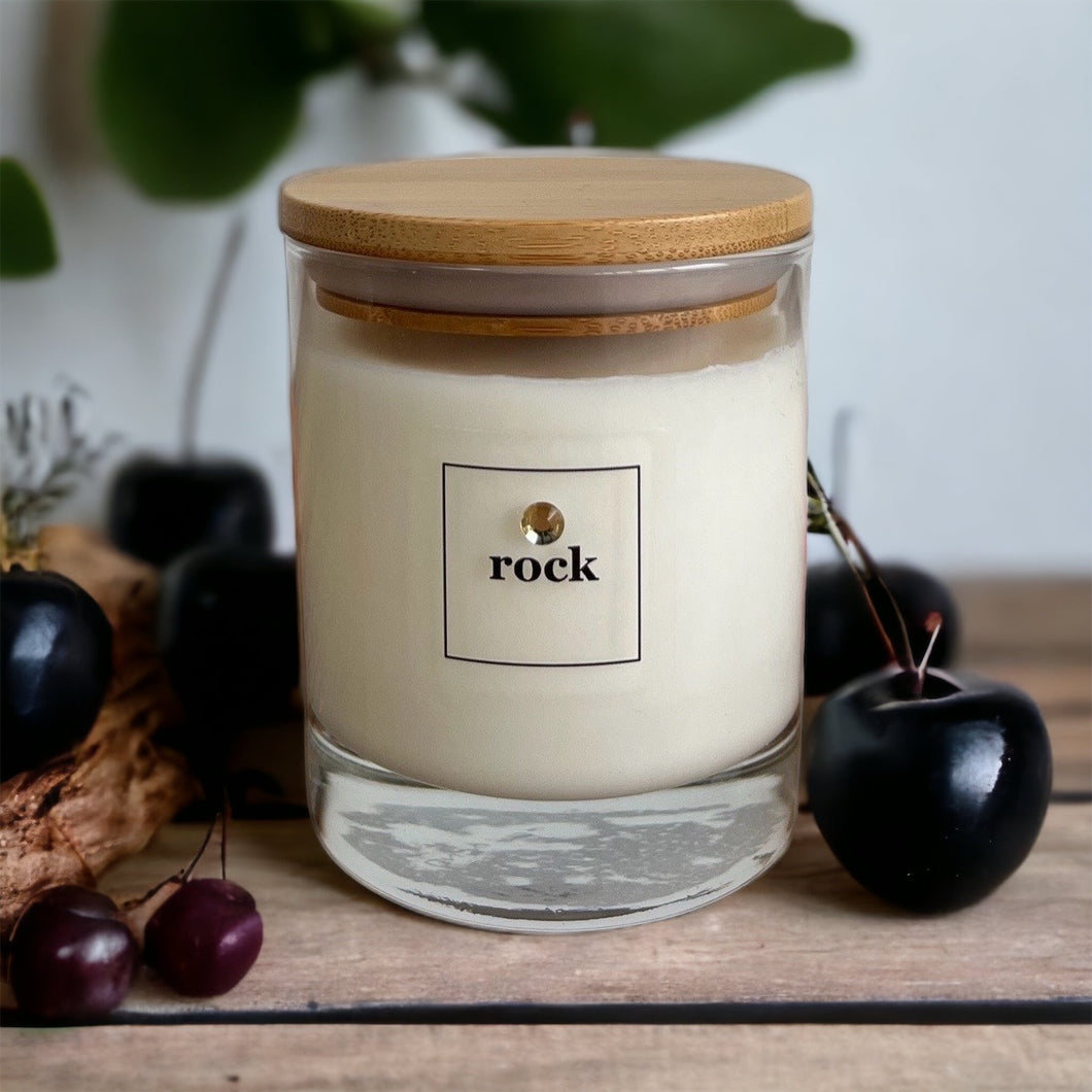 Black Cherry 30cl Clear Candle